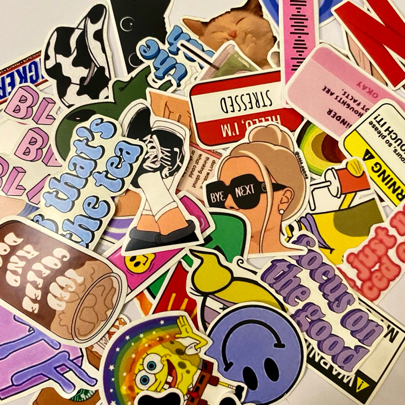 Jual Sticker stiker Random sticker #1 ukuran A4 | Shopee Indonesia
