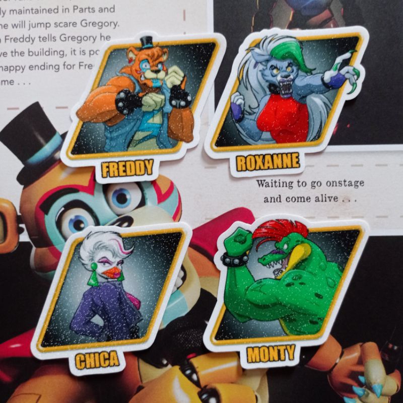 Jual FNaF Glitter Sticker Pack | Security Beach Fury's rage | Shopee ...