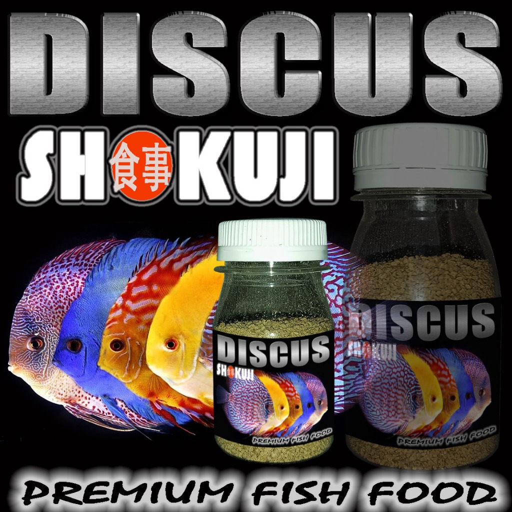 Jual SHOKUJI DISCUS PELLET IKAN MAKANAN IKAN HIAS RED BLUE GREEN DISCUS ...