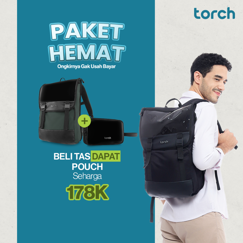 Jual TORCH Gradaz Backpack Kerja Kuliah Tas Ransel Laptop Pria