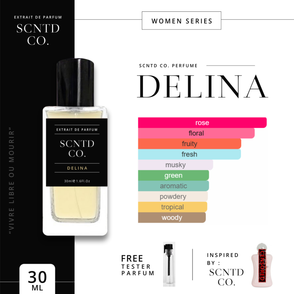 Parfum DELINA DE MARLY by SCNTD CO Perfume FREE TESTER PARFUM