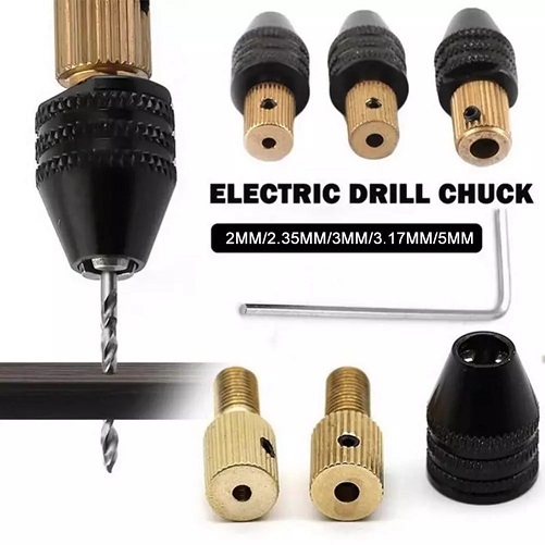 Jual Keyless Chuck Multi Mini Drill 3.17mm / 5.0mm Clamping 0.3-3.5mm ...