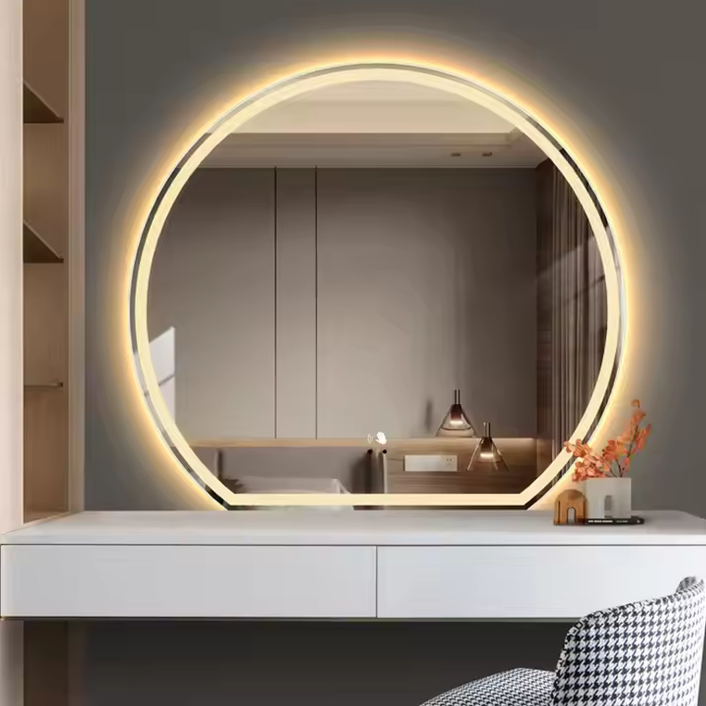Jual Cermin Kaca LED Bulat Sanblast Cermin LED Setengah Bulat Sanblast ...