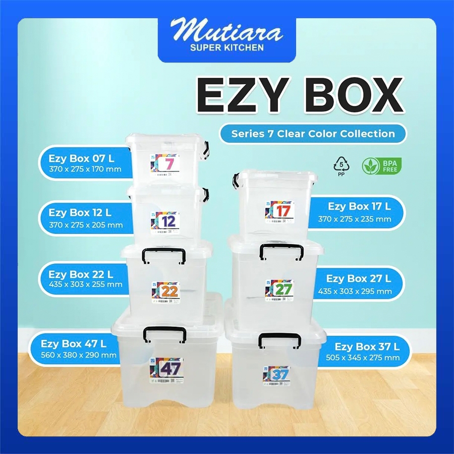 Jual Container Box/ Box Penyimpanan Transparant - Ezy Box | Shopee ...