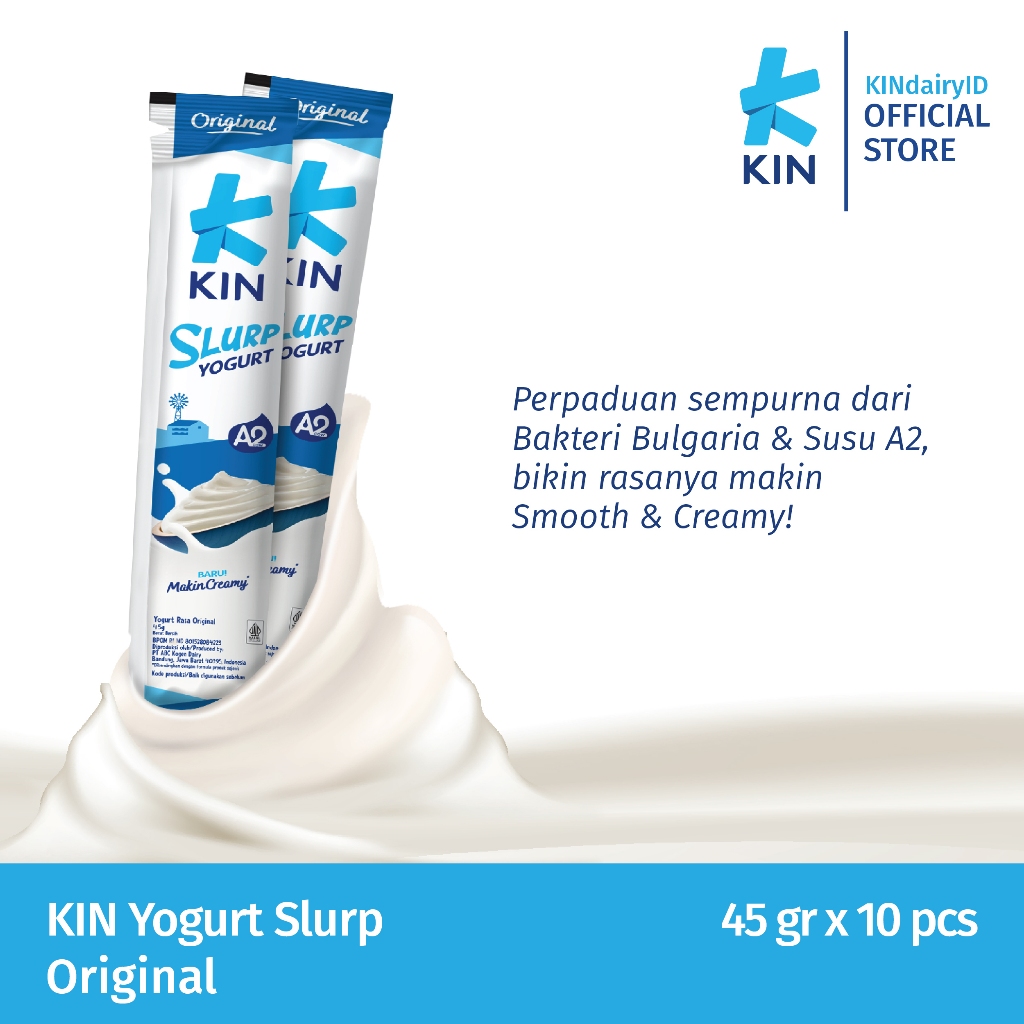 Jual KIN Yogurt Slurp Original 45 g | Shopee Indonesia