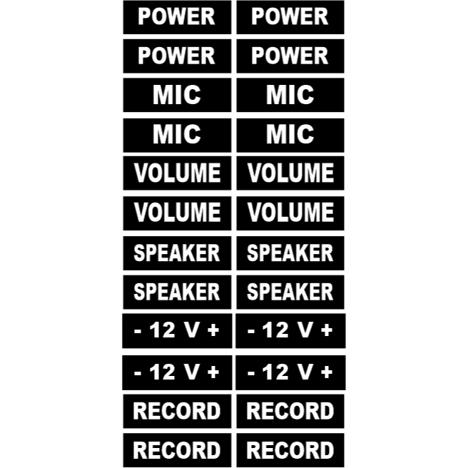Jual sticker mixer stiker potensio stiker audio sticker anti air cetak ...