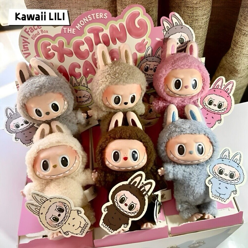 ぬいぐるみ Labubu exciting macaron LABUBU soymilk Pop Mart Labubu The Monsters Exciting Macaron Soymilk Vinyl