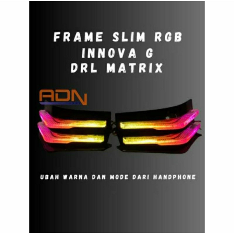 Jual DRL Frame Slim Innova Reborn G V APP Aplikasi RGB MATRIX Running ...
