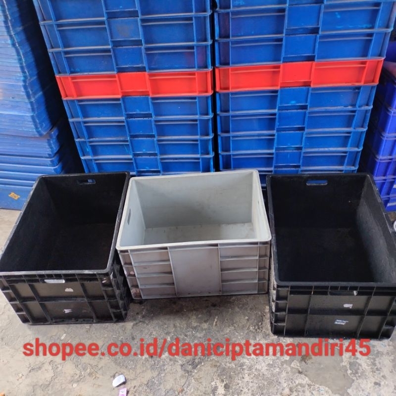 Jual box container industri, box 67x49x37box plastik serbaguna, bekas ...