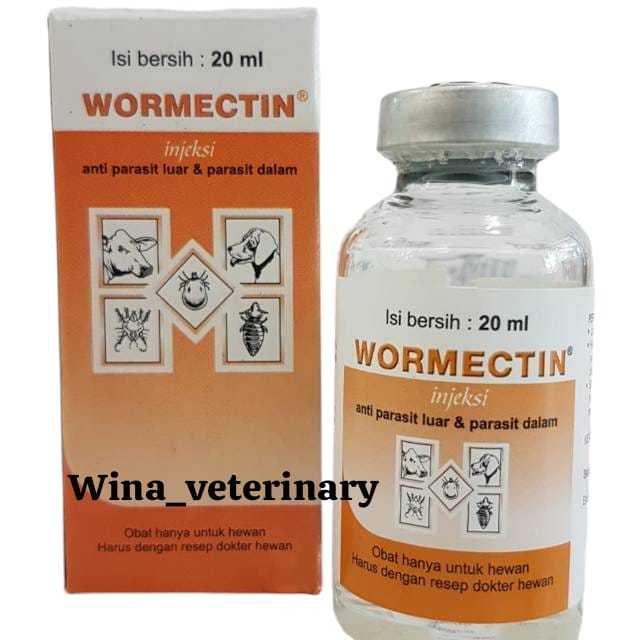Jual Wormectin 20ml scabies gudik koreng kelinci anjing kucing kambing ...