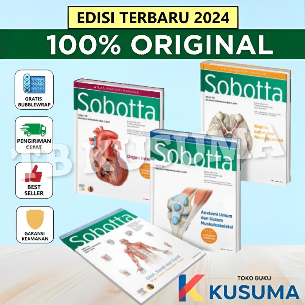 Jual SOBOTTA ATLAS ANATOMI MANUSIA EDISI 25 (4 BUKU SET) TAHUN 2024 ...