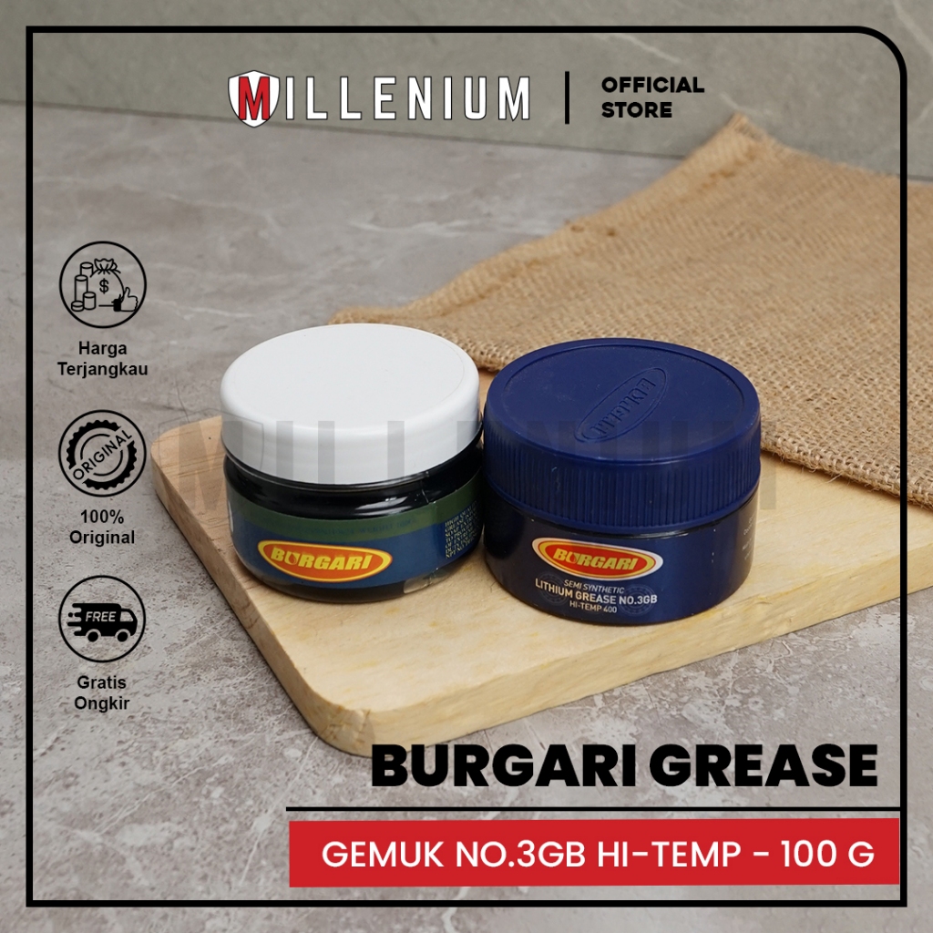 Jual [BURGARI] Gemuk Semi Synthetic Hi-Temp 400 Lithium Grease No.3GB ...