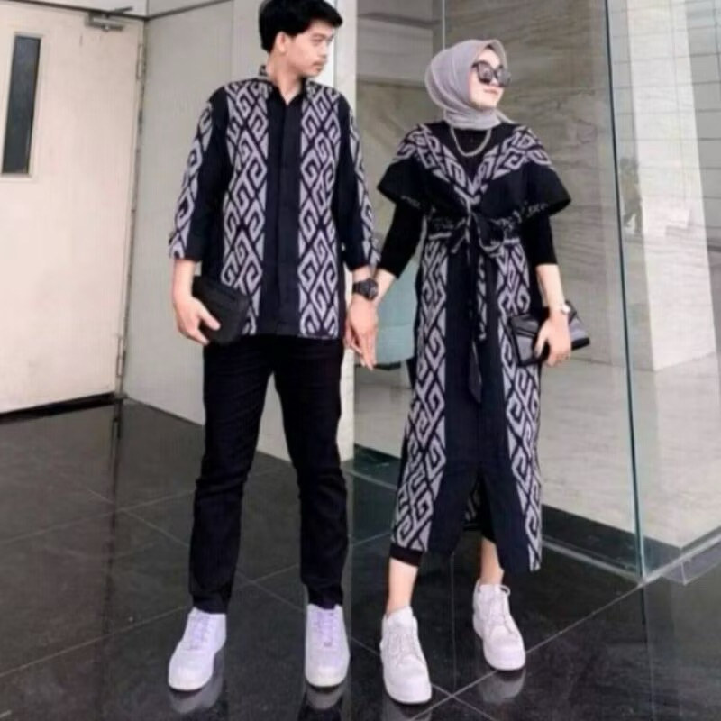 Jual READY STOK RAISA COUPLE BAJU TENUN HITAM BAJU KONDANGAN DAN ADAT ...