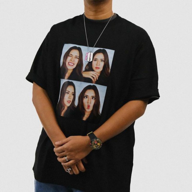 Jual Tshirt Raisa - Kolase Tee Black Official Merchandise | Shopee ...