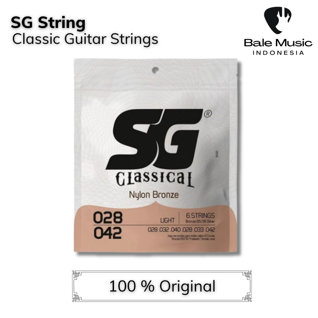 Jual Senar Gitar Klasik SG String 6681 Nylon Bronze 28-42 Original ...
