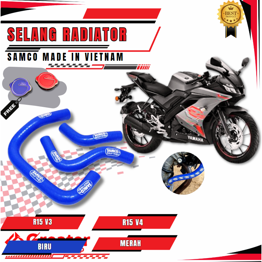 Jual Selang Radiator R25 R15 XSR SELANG RADIATOR R15 VVA V3 SELANG ...