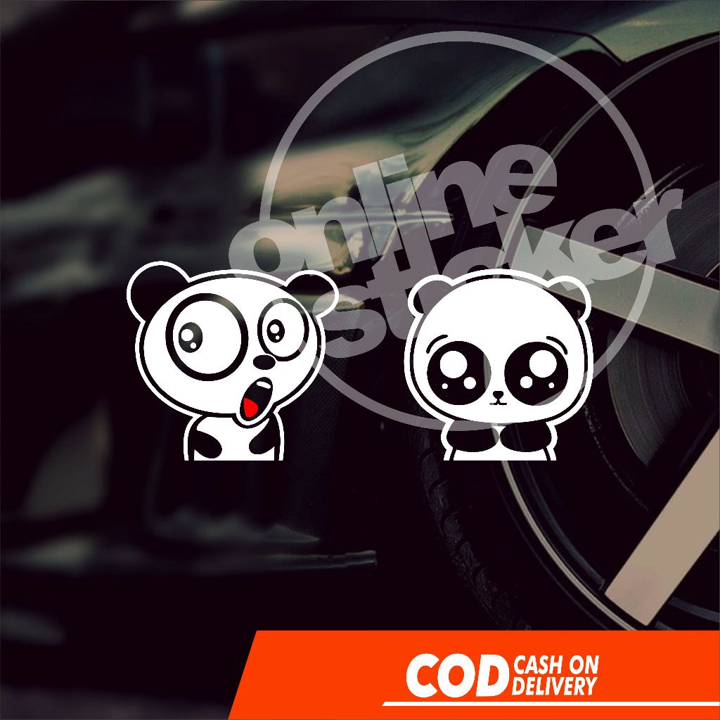 Jual Stiker Panda Lucu | cutting menyala | Shopee Indonesia