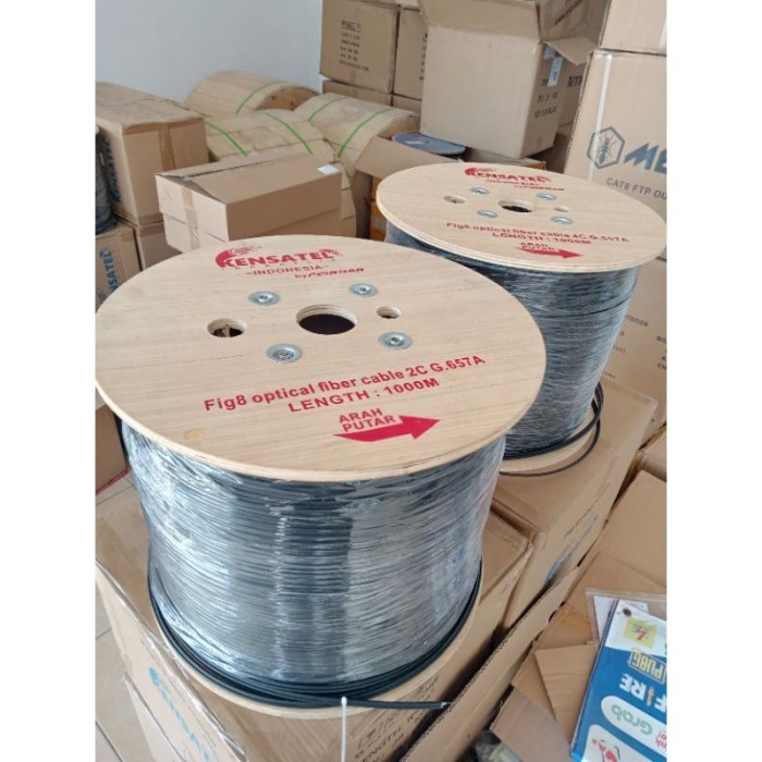 Jual KU Mini 2 Core Fig 8 Kensatel Kabel Dropcore 2c Fig8 Kensatel 1KM ...