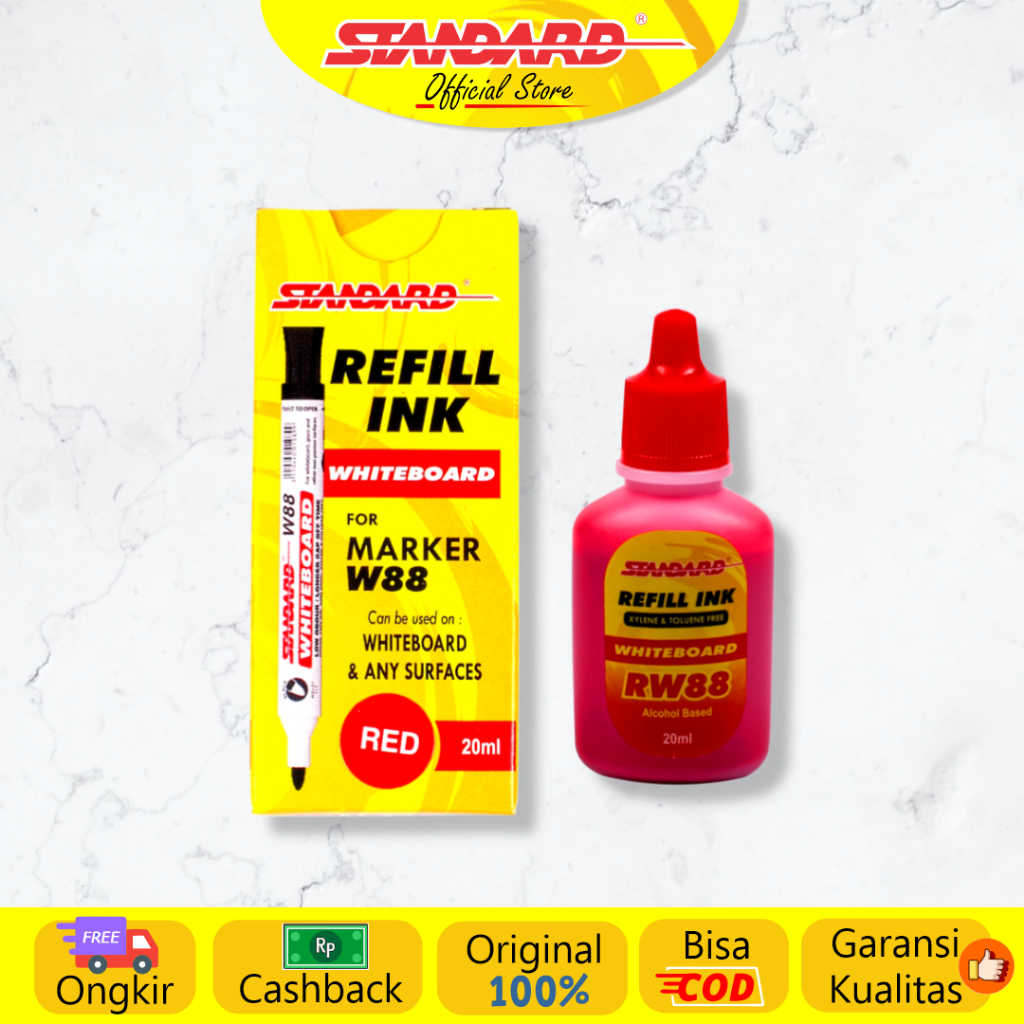 Standard - Refill Ink Whiteboard Marker RW88 ( Tinta / Isi Spidol Yang Bisa Dihapus ) (3)