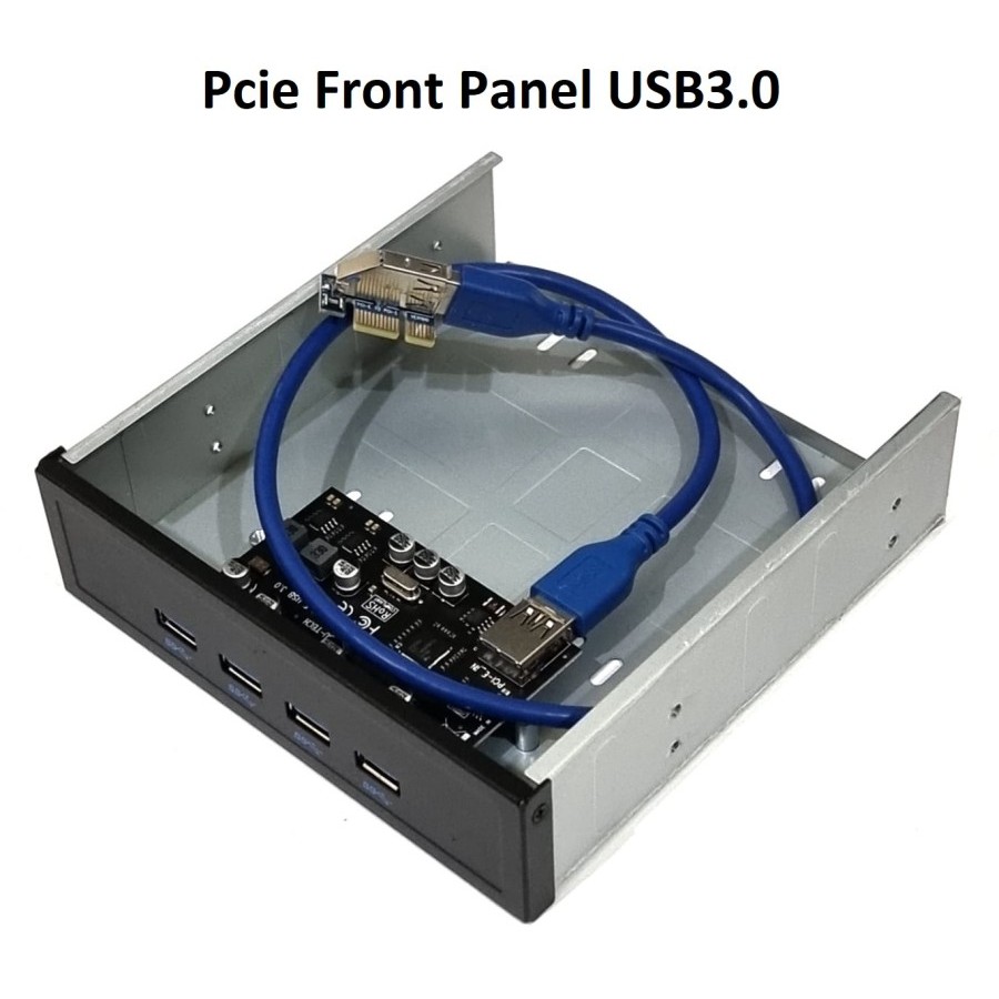 5.25" Multifunction Front Panel, With 6-way Card Reader, Black | USB 3.0 | Card Readers | Computer | English