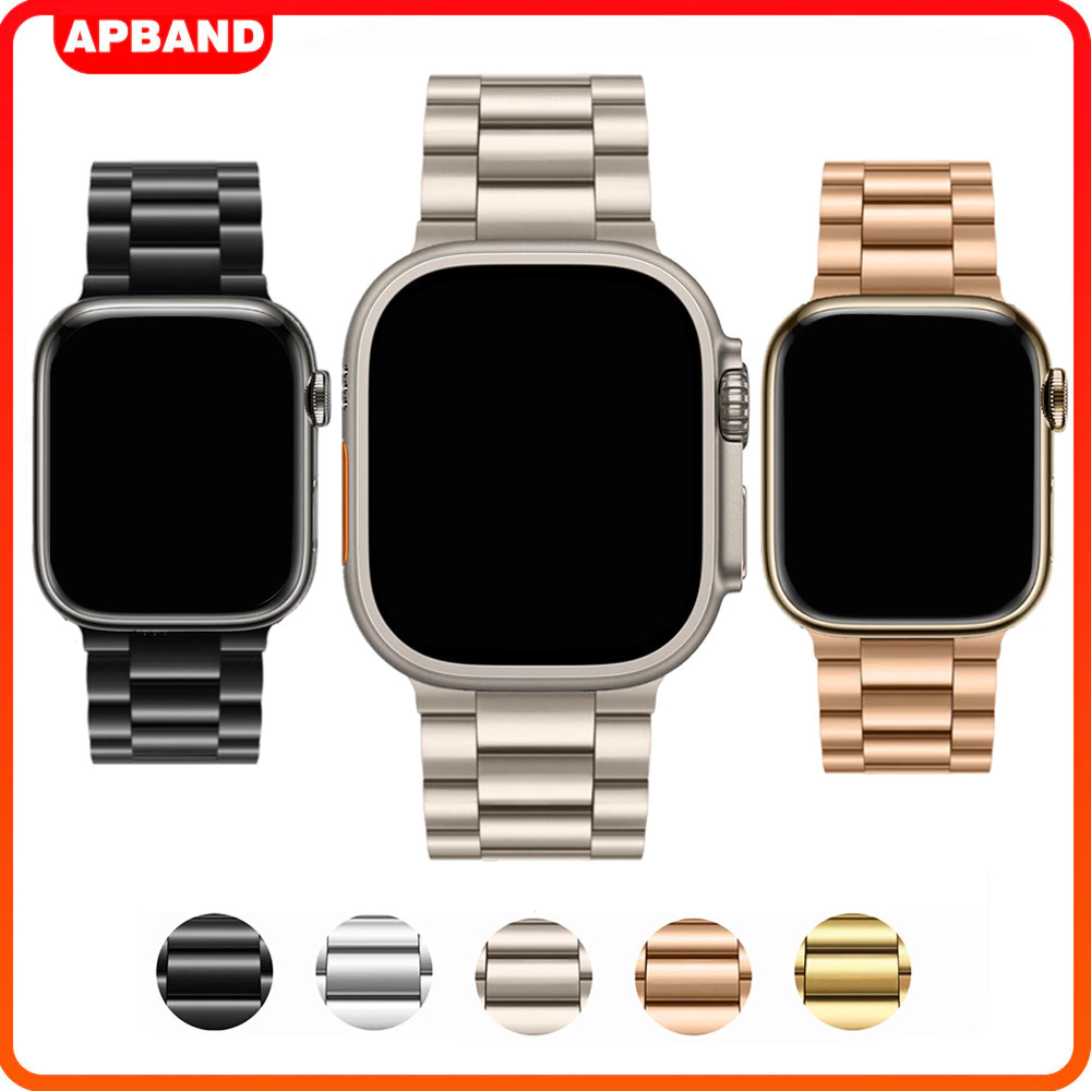 Jual Strap Stainless Steel Untuk Apple Watch 49mm 46mm 45mm 41mm 38 40 ...