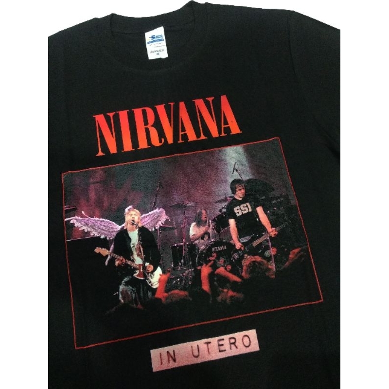 Jual Kaos NIRVANA Mtv live 1993 tour kaos band nirvana kurt cobain ...
