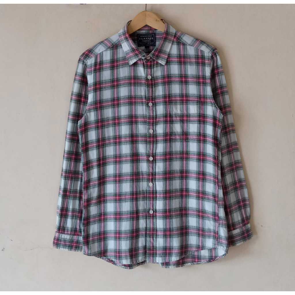 Jual kemeja flanel uniqlo second kemeja uniqlo | Shopee Indonesia