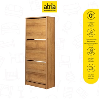 Jual Atria Loly Rak Sepatu Rak Multifungsi Motif Kayu Dark Oak | Shopee ...
