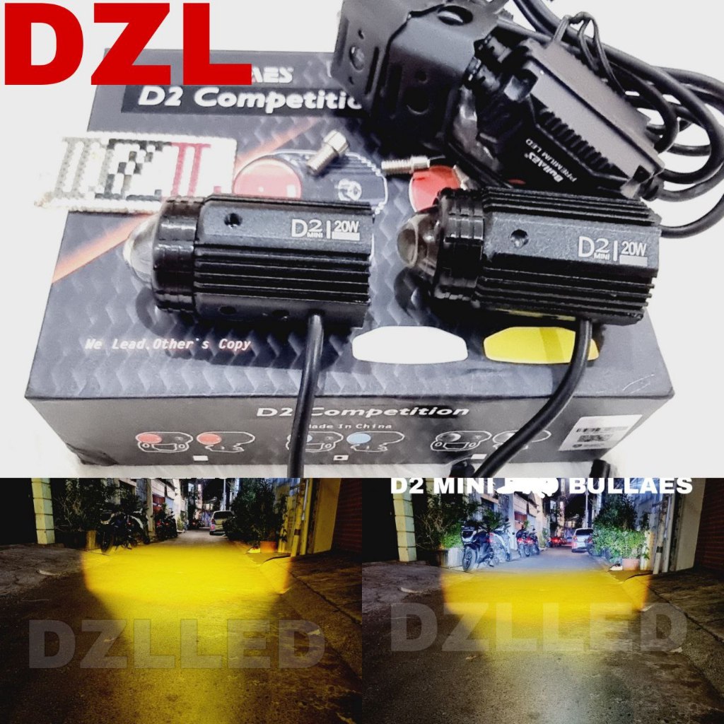 Jual Lampu tembak led 35 mm bullaes d2 competition laser 20 watt devil ...