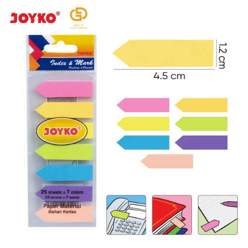 Jual (1 BOX / 30 PCS) Index & Mark Penanda Pembatas Joyko IM-33 Kertas ...