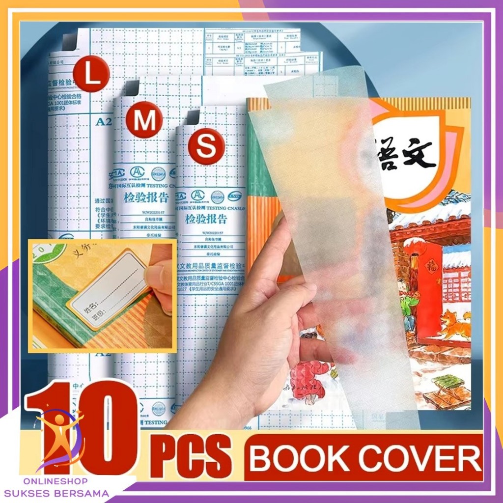 Jual OSB Stiker Sampul Buku Bening Isi 10 Lembar Self-Adhesive Book