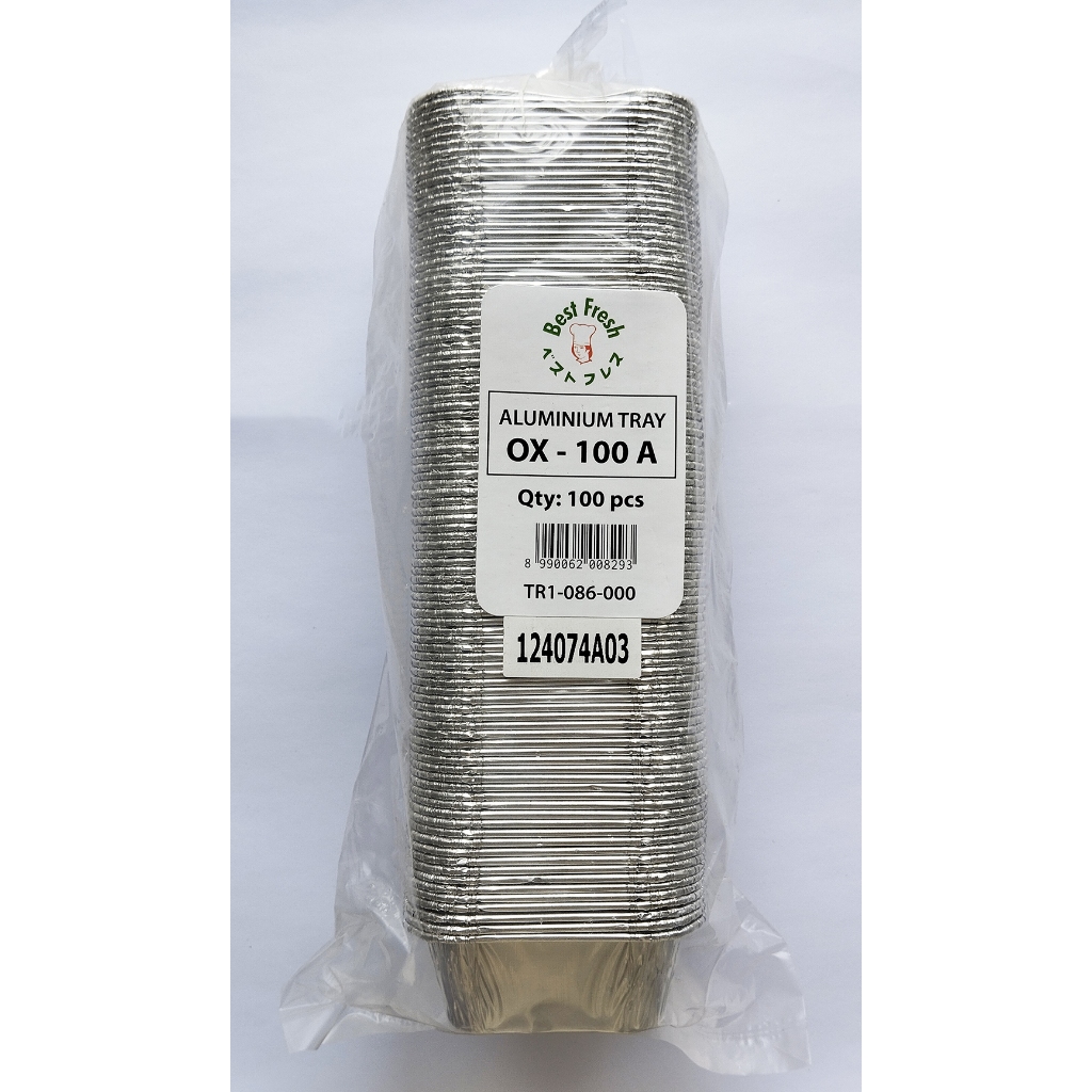 Jual Aluminium Foil Tray OX100 Aluminium Foil Cup OX 100 A Kotak Bujur ...