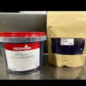 Jual Redman Sky Blue Coloring Powder Kemasan Repack 50gr Bubuk Pewarna ...
