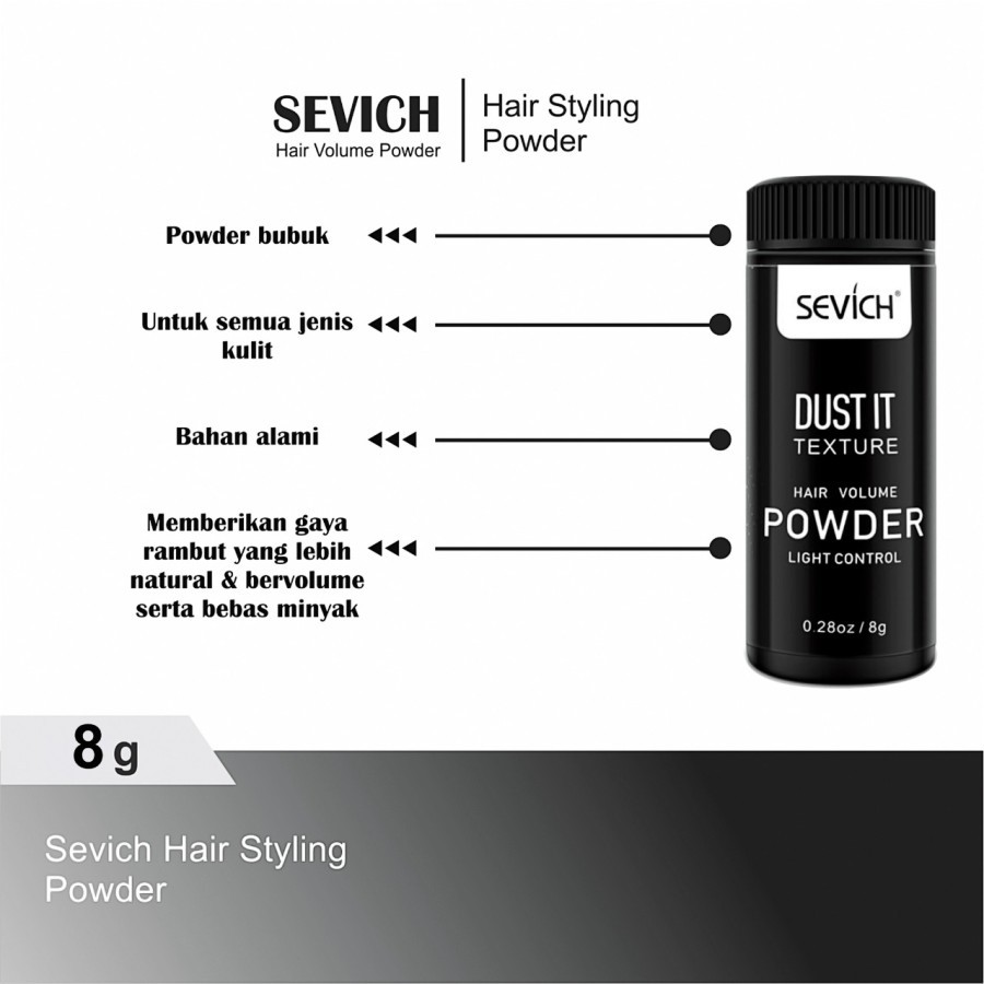 Jual Sevich Hair Powder Men / Women Matte Texture Increase Hair Volume ...