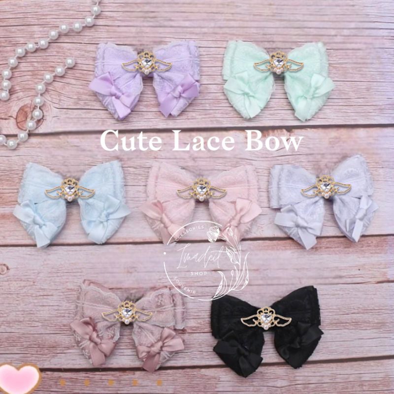 Cute Lace Bow Lightstick Brooch Hairclip Keychain