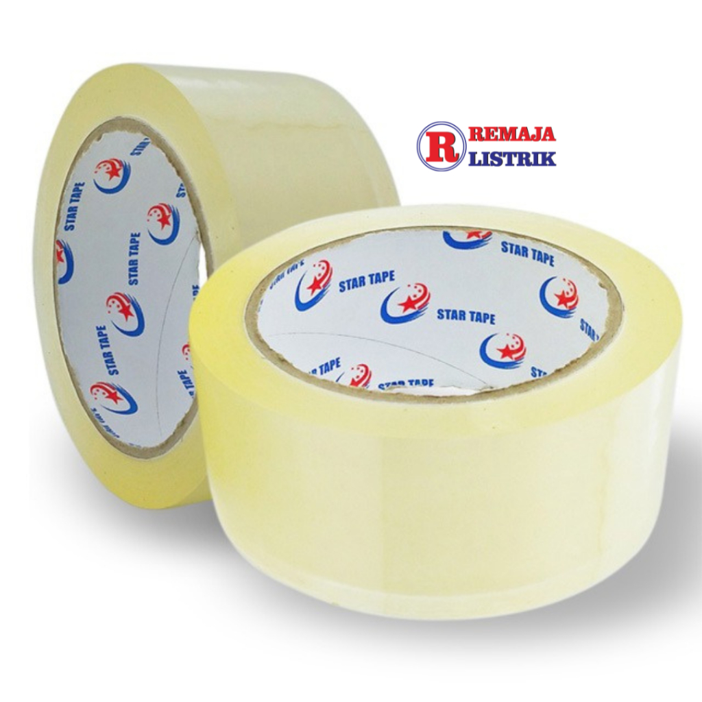 Jual LAKBAN PLASTIK STARTAPE 45 mm 90 yard Lakban Star Tape Isolasi ...