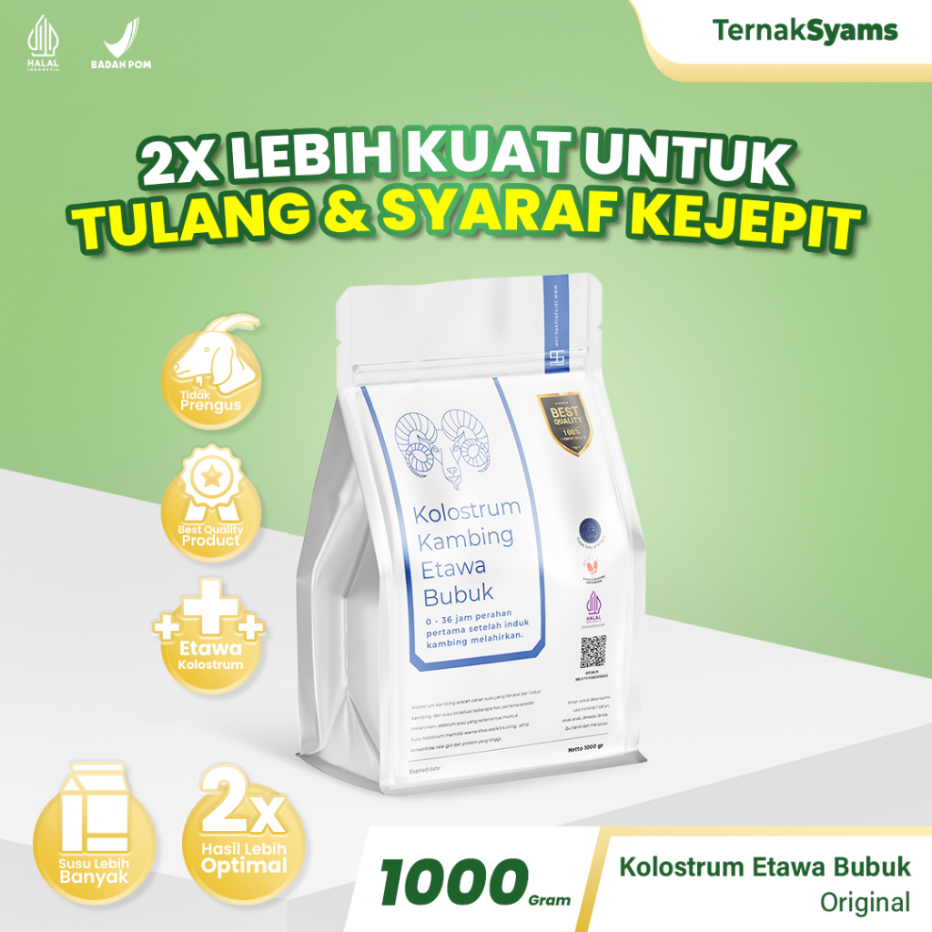 Jual Colosta - Ternak Syams Susu Kambing Bubuk Plus Kolostrum 1000 gram ...