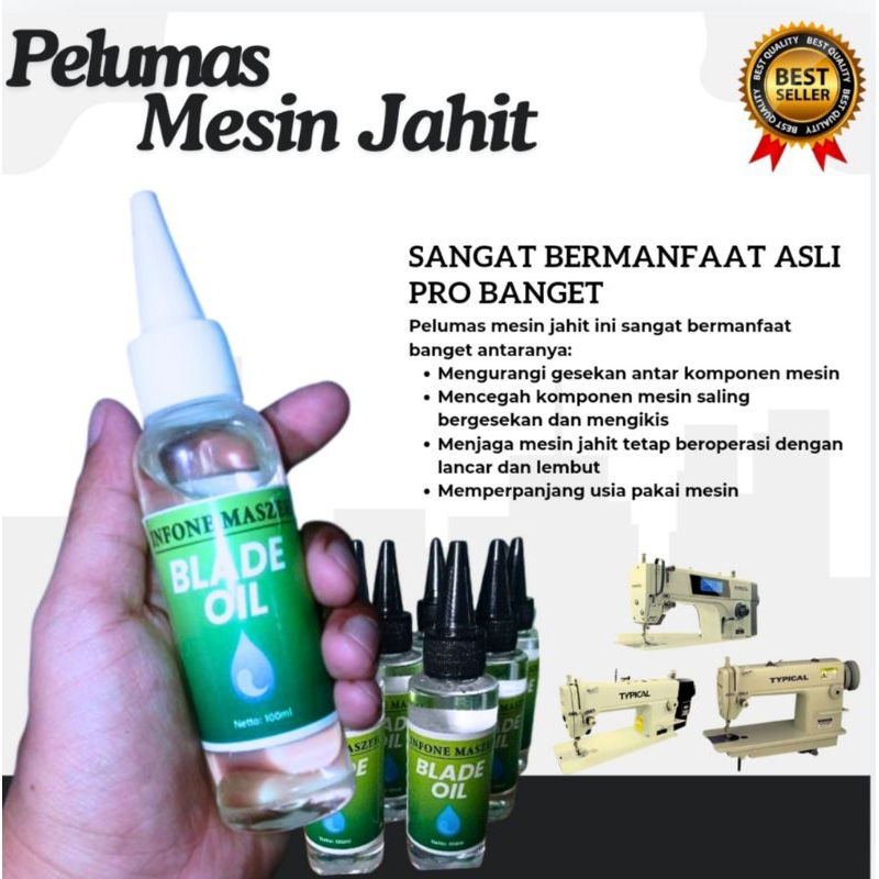 Jual PROMO Pelumas Mesin JAHIT PRO 100ML MINYAK SINGER CLIPPER ORIGINAL ...