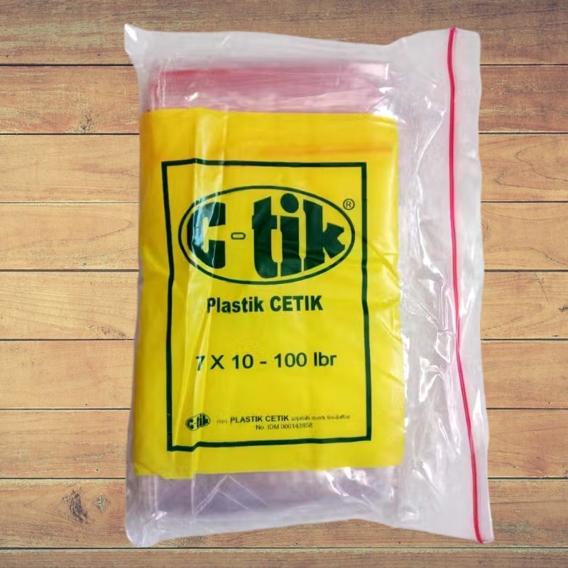 Jual PLASTIK KLIP CTIK 7X10 ISI 100 LEMBAR/ PLASTIK ZIPLOCK/PLASTIK ...
