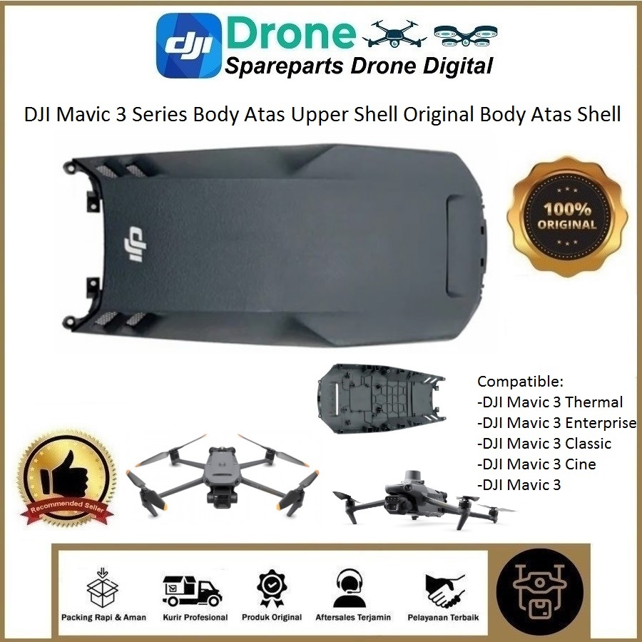 Jual DJI Mavic 3 Body Atas Upper Shell Lower Original for Mavic 3 Cine ...