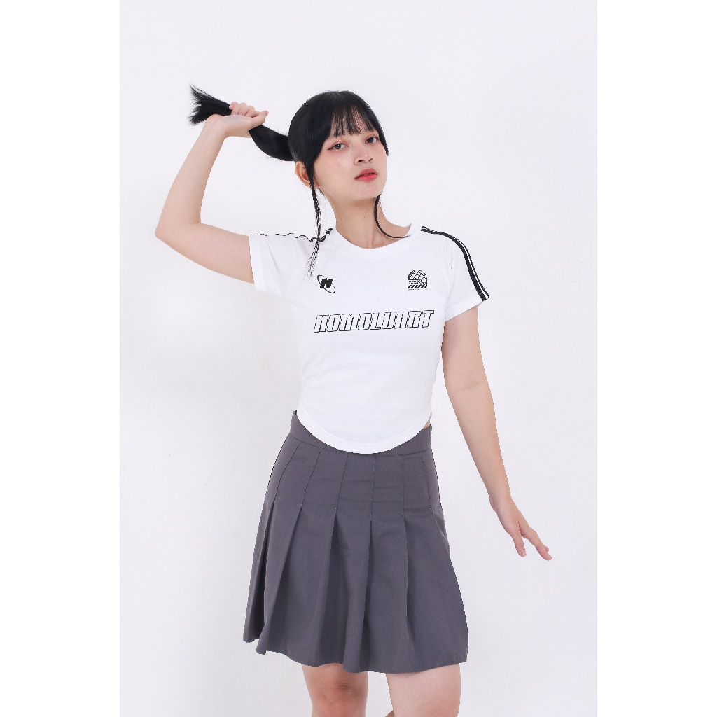 NOMOLU - Crop Top Tee Kaos Wanita Vol.036 Jersey