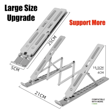 Full Metal Laptop Stand Macbook Notebook Dudukan Lipat Laptop Holder