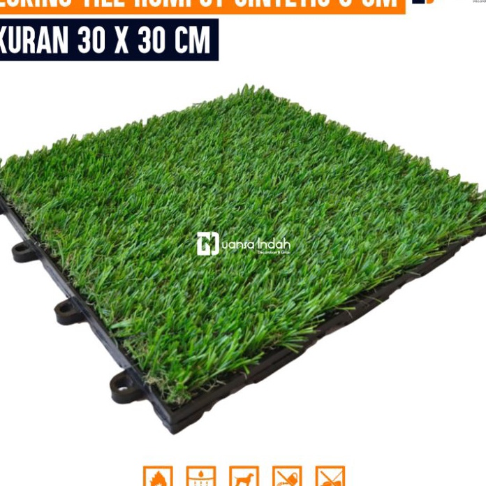 Jual Khusus DECKING TILE RUMPUT SINTETIS SWISS 3 CM | Shopee Indonesia