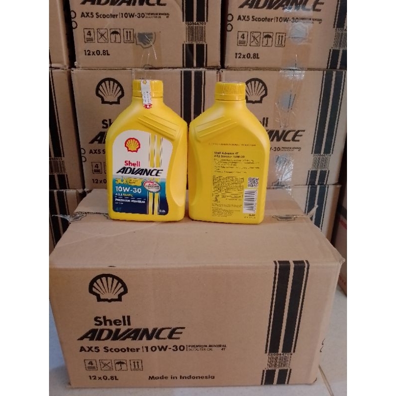 Jual OLI SHELL AX5 MATIC 800ML..PERDUST..ISI 12BOTOL.. | Shopee Indonesia