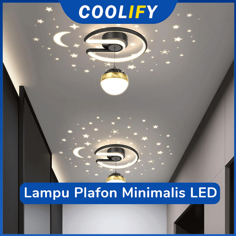 Jual Lampu Ruang Tamu Bola Liontin Bulat Hitam Lampu Plafon Led 3 Warna