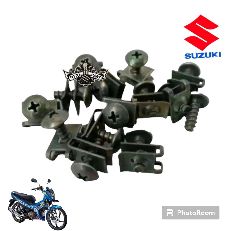 Jual Baut Baud Scrup Skrup Body Batok Untuk Yamaha Suzuki Kawasaki Drat Kasar Berikut Klipnya