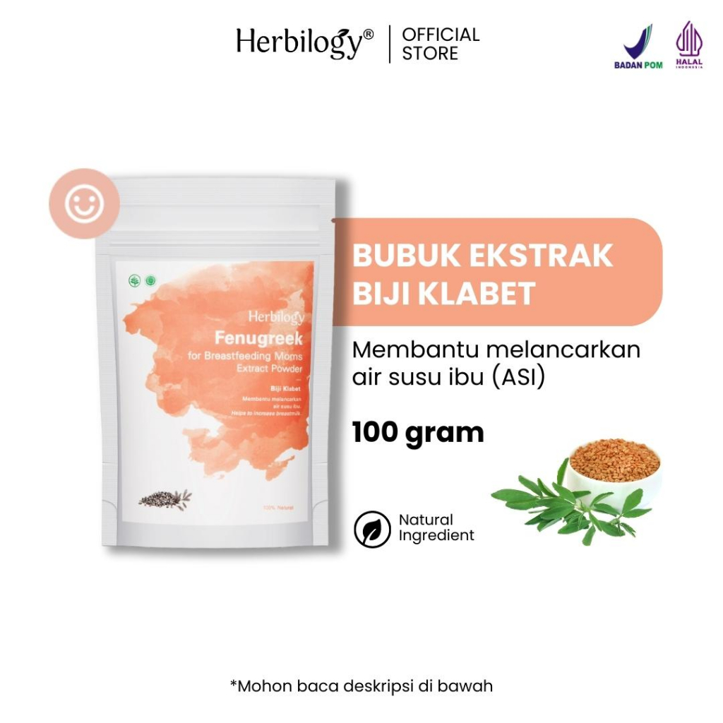 Jual Herbilogy Fenugreek Biji Klabet Extract Powder 100g Shopee