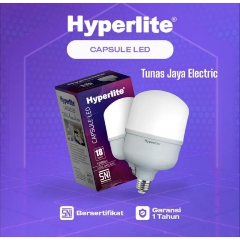 Jual Hyperlite Bohlam Led Capsule Watt Sni Garansi Tahun