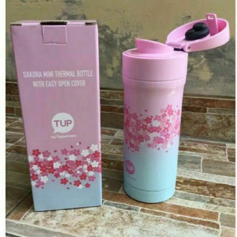 Jual Spring Sakura Flusk/thumbler tupperware/botol minum tupperware ...