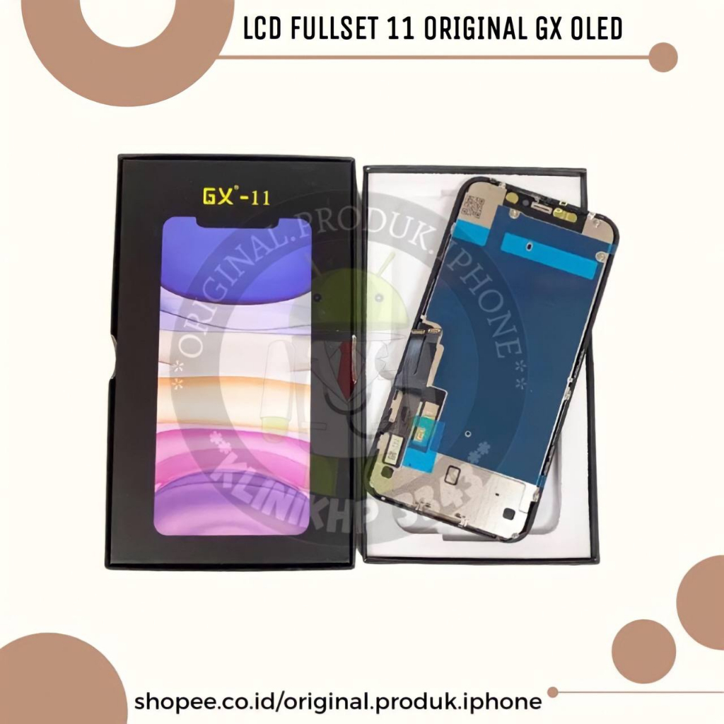 Jual LCD TOUCHSCREEN IP 11 OLED GX ORIGINAL NEW LAYAR 11 FULLSET ...